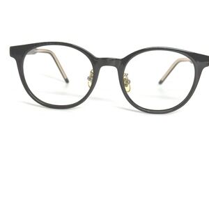 Acropolis C1 Black Round Eyeglasses Frames 51-21-146 Retro Style Glasses 21921